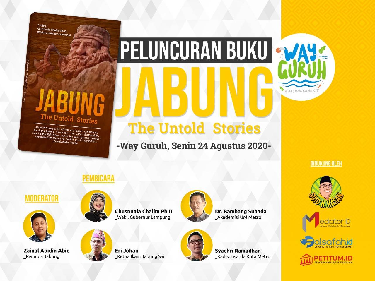 Upaya Membangun Desa, Kelompok Pemuda Jabung Luncurkan Buku ‘Jabung The Untold Stories’