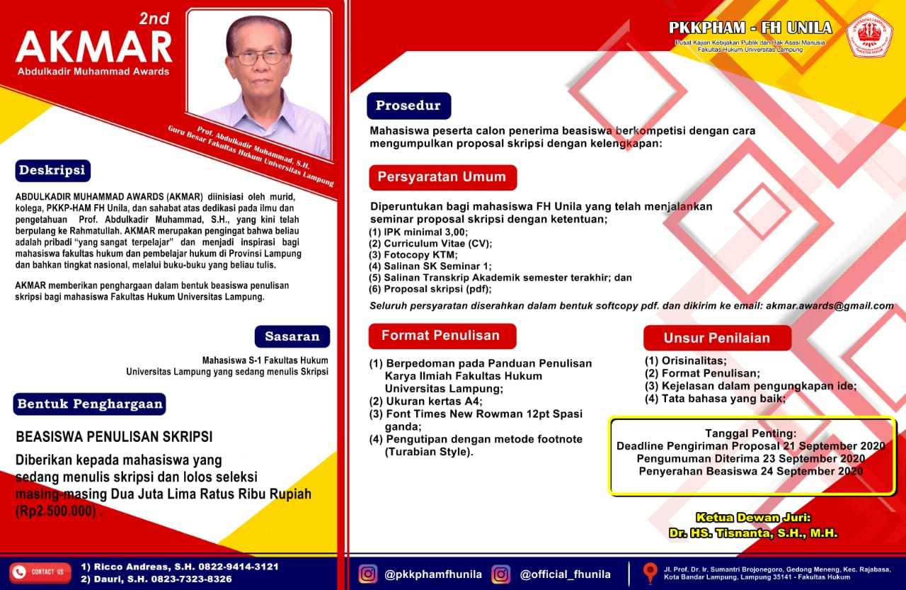 40 Orang Terima Beasiswa AKMAR 2020 40 Orang Terima Beasiswa AKMAR 2020