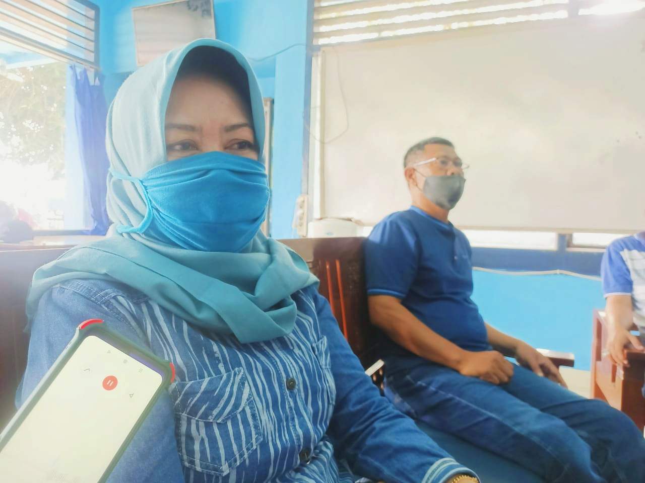 Sepi Pengunjung, Pengurus Centra Kuliner Nuwo Intan dan PWI Metro Bahas Visi Nuwo Intan