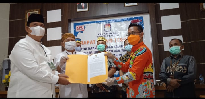 KPU Tetapkan Dawan-Azwar Sebagai Paslon Bupati Lamtim