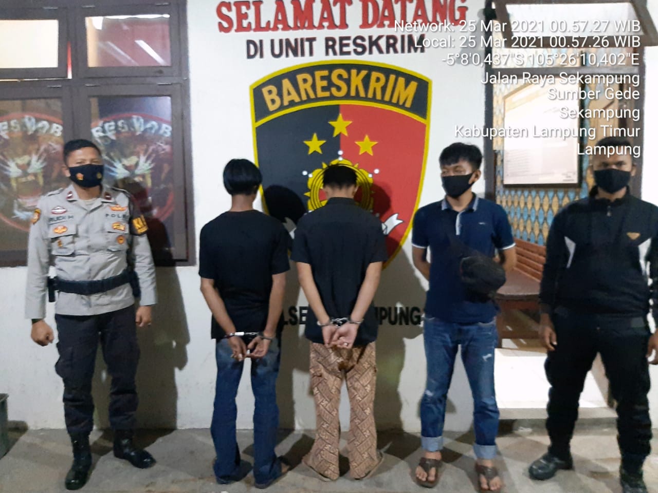 Kedapatan membawa ganja, Polsek Sekampung tangkap dua remaja