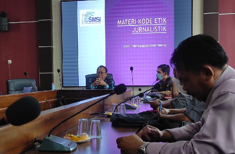SMSI gelar roadshow workshop jurnalistik kepada seluruh OPD Metro SMSI gelar roadshow workshop jurnalistik kepada seluruh OPD Metro