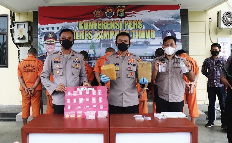 Ops Antik Krakatau, Polres Lampung Timur ungkap 44 kasus narkoba
