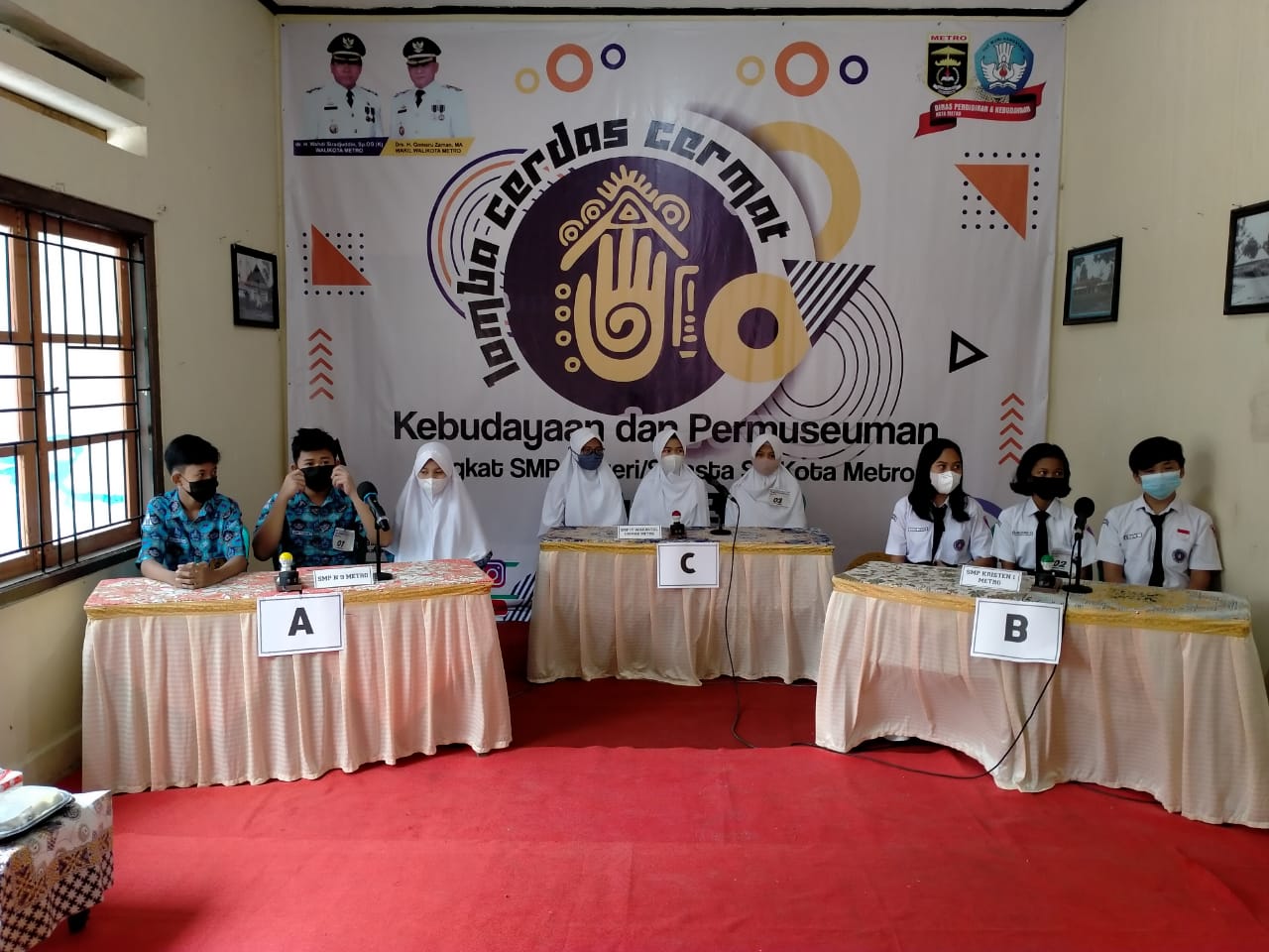 Asisten I Sekda Metro membuka LCC Kebudayaan dan Permuseuman tingkat SMP