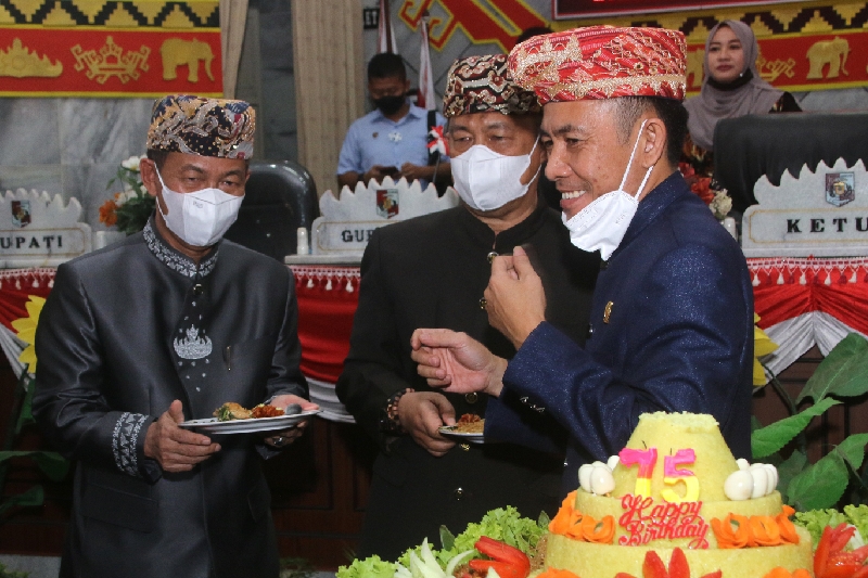 Pemkab Lampura rayakan HUT ke-75 Lampura di tengah pandemi COVID-19