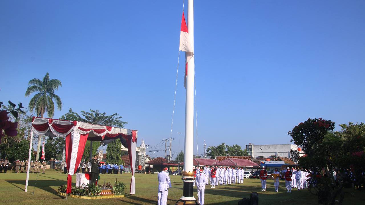 Forkopimda Lampura gelar upacara peringati HUT ke-76 RI
