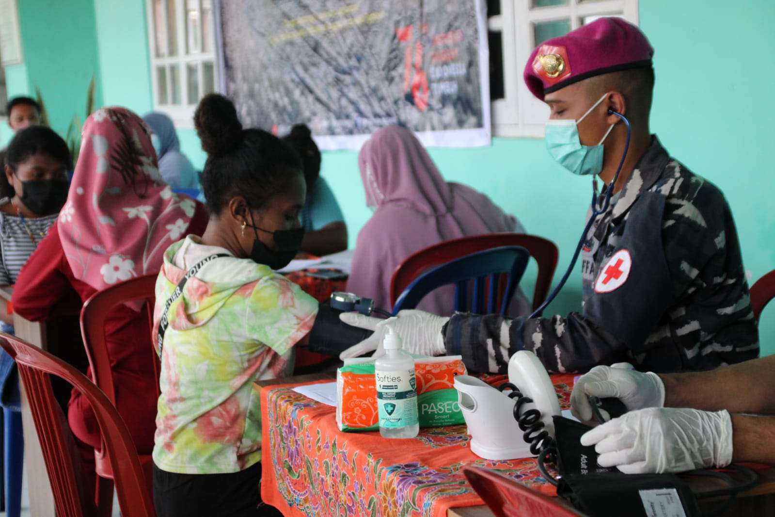 Serbuan vaksinasi Korps Marinir TNI AL jangkau tiga distrik Kabupaten Sorong