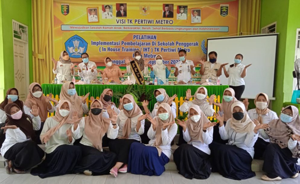 Pembelajaran Sekolah Penggerak IHT, Silfia Naharani; harapan besar TK Pertiwi Metro jadi contoh sekolah lain