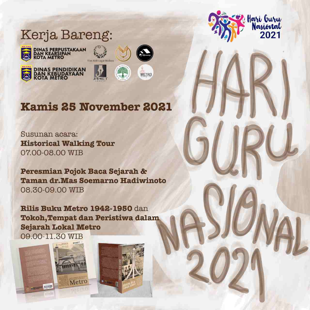 Peringatan HGN di Metro, dari napak tilas hingga peluncuran buku