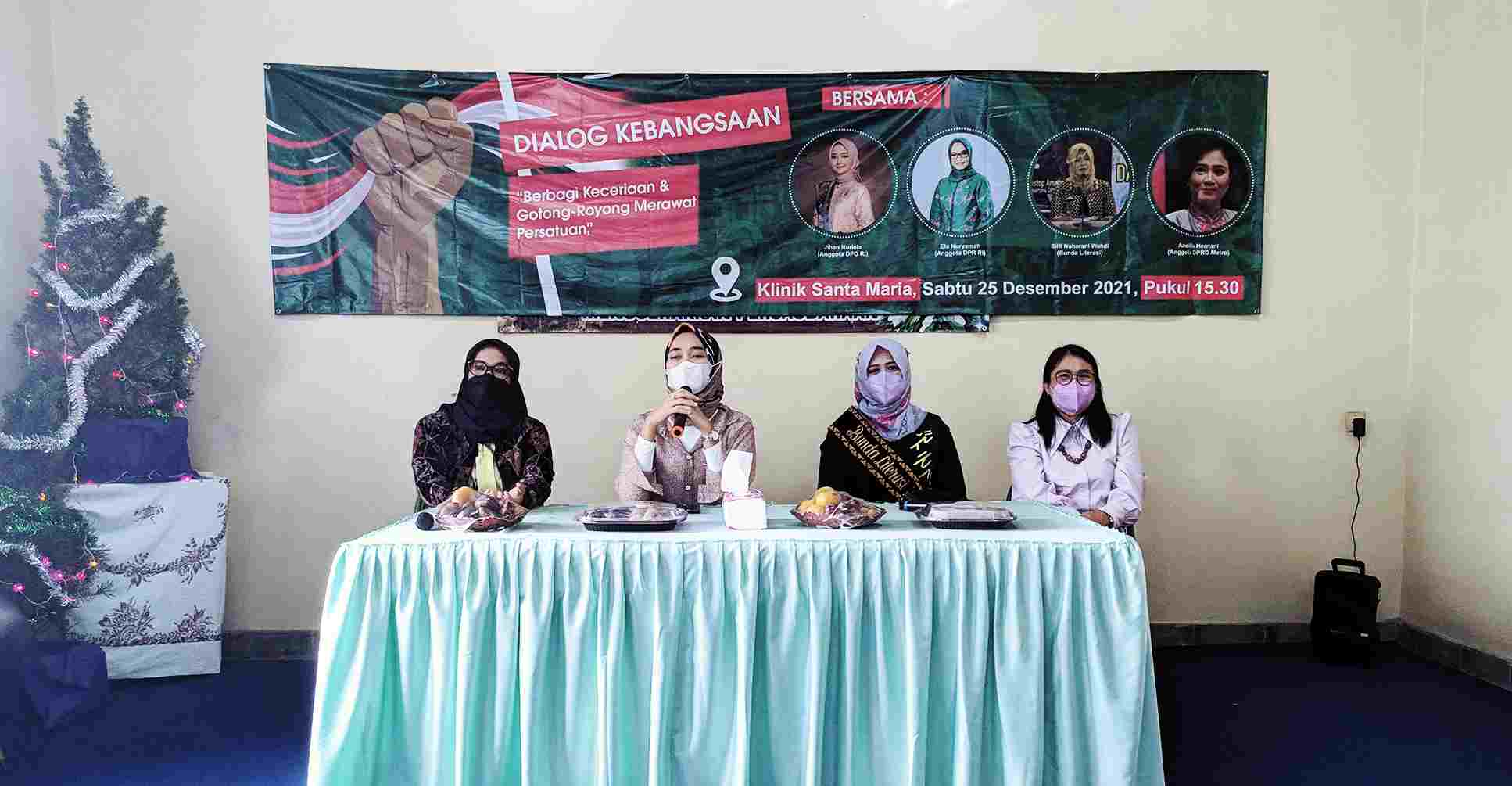 Empat tokoh perempuan berbagi keceriaan dan semangat persatuan melalui dialog kebangsaan