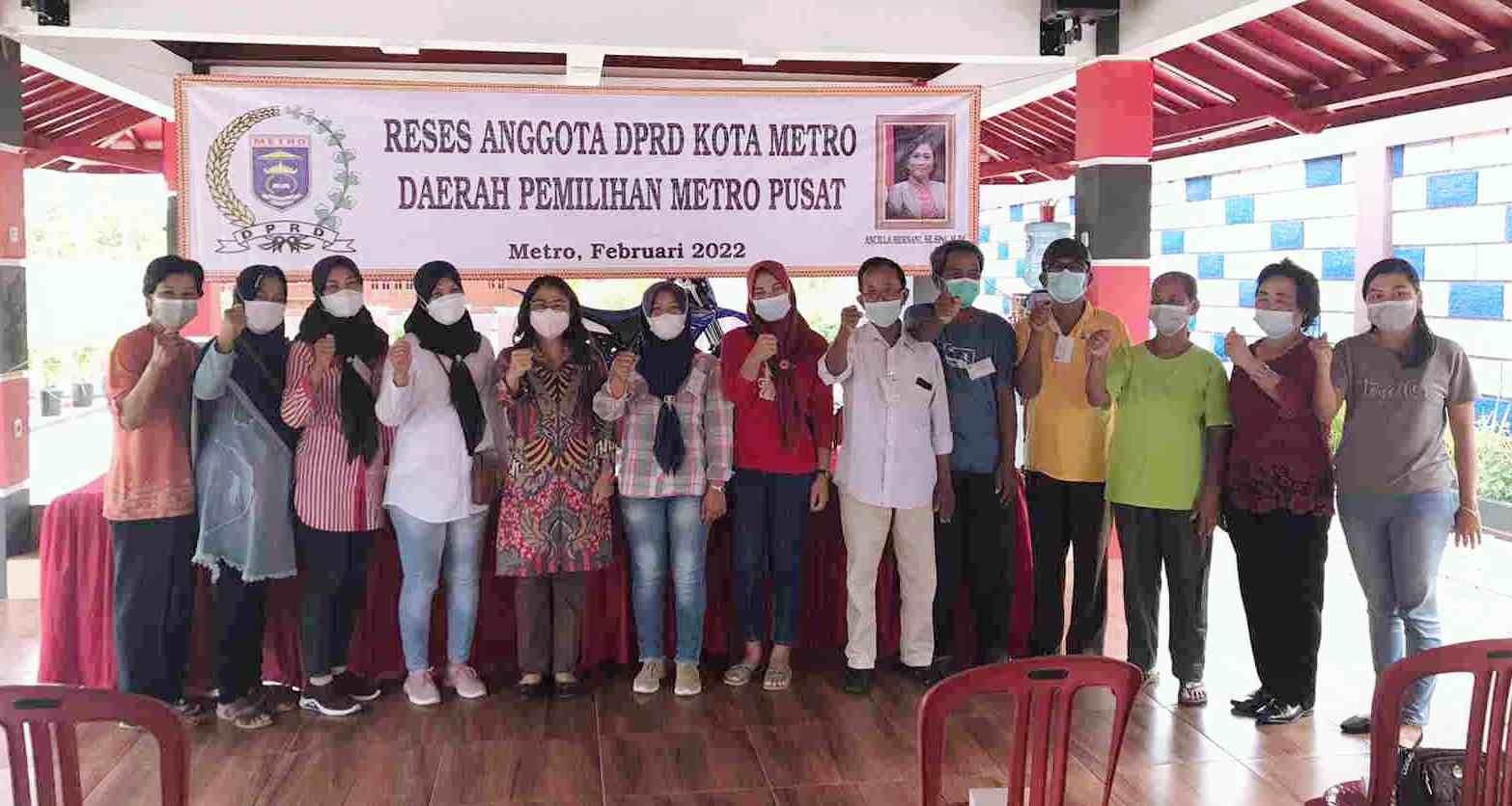 Ancilla Hernani jaring aspirasi warga Metro