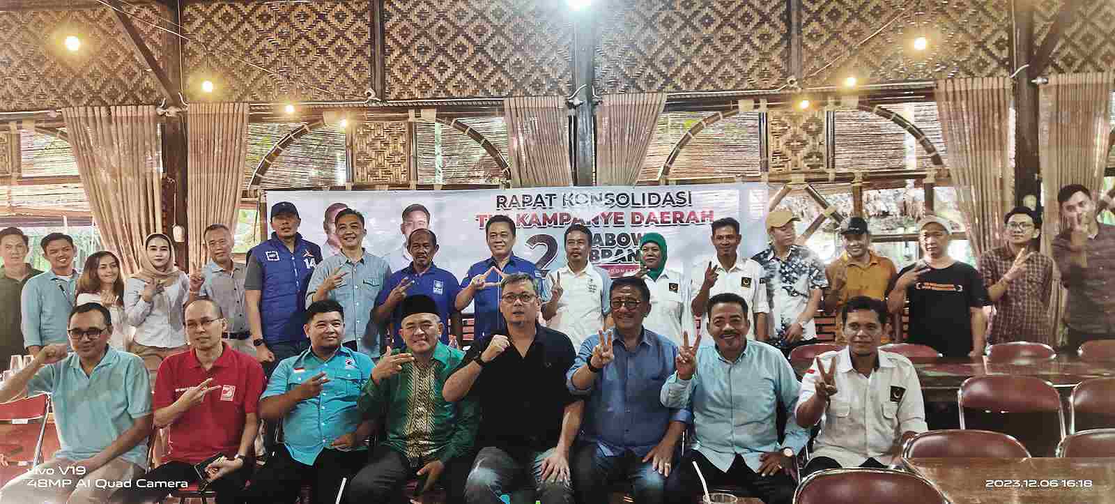 TKD Prabowo – Gibran Metro, Tondi: Kami optimis menang satu putaran di Pemilu 2024