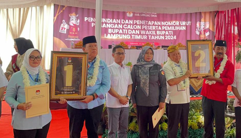 KPU undi nomor urut: Ela-Azwar nomor 1 dan Dawam-Ketut nomor 2