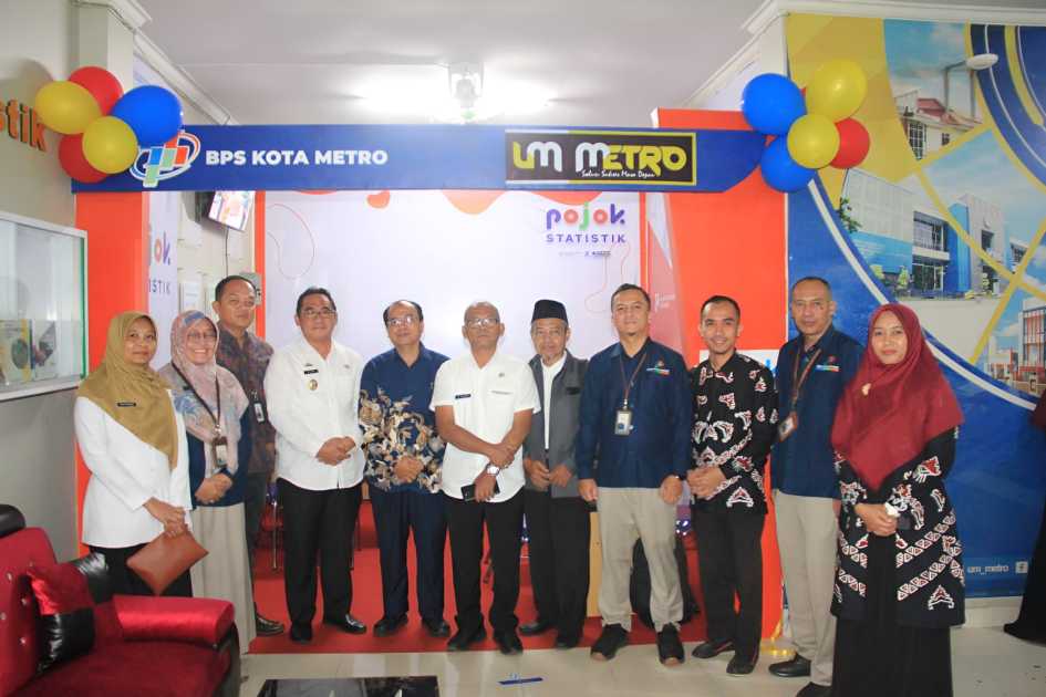 Pemkot Metro dukung literasi data, resmikan Pojok Statistik di UM Metro