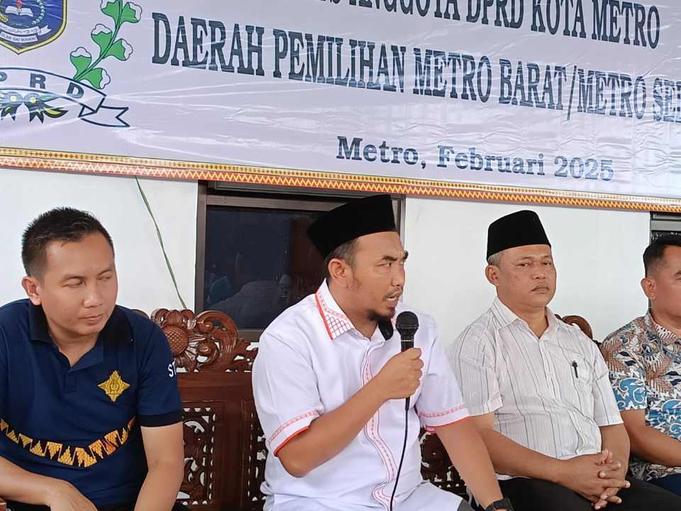 Reses Hadi Kurniadi: menyerap aspirasi, menjahit harapan warga Metro Selatan