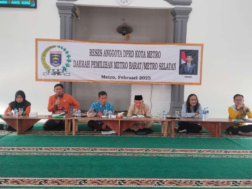 Reses DPRD Metro: Ahmadi jaring usulan warga, fokus pada infrastruktur sosial