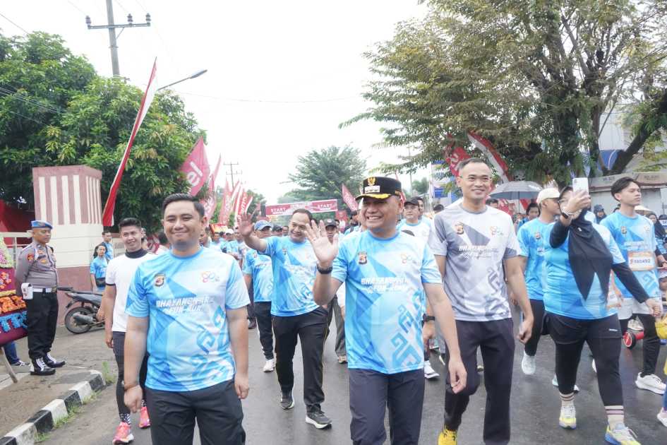 Wali Kota Metro lepas Bhayangkara Fun Run 2025, ribuan warga tumpah ruah semarakkan gaya hidup sehat