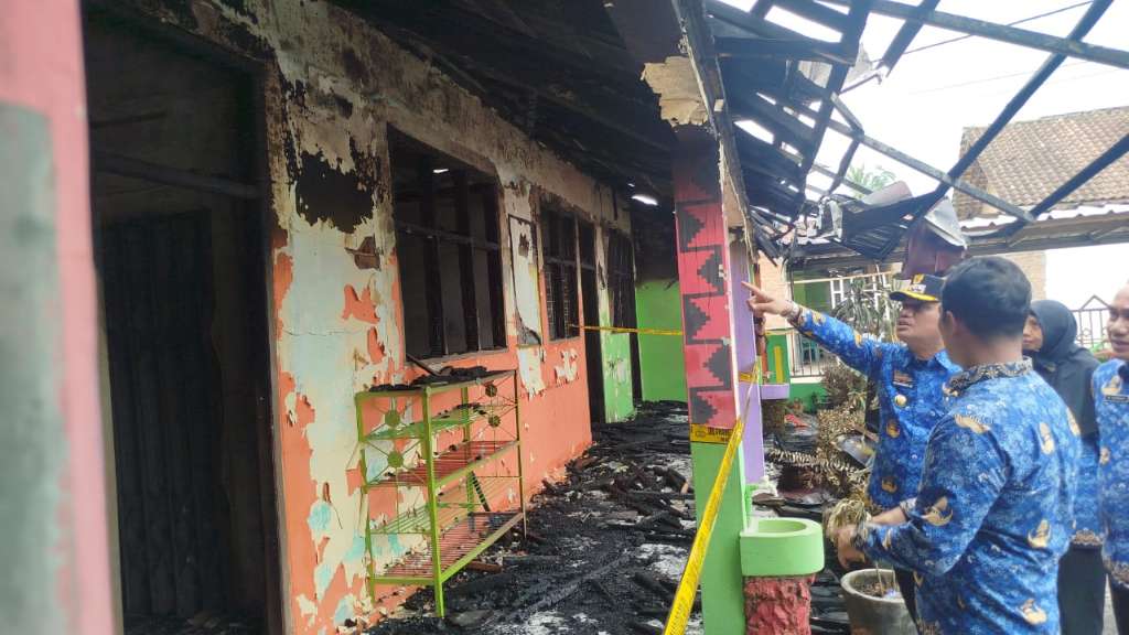 TK Khodijah ludes terbakar, Wali Kota Metro pastikan anak tetap belajar