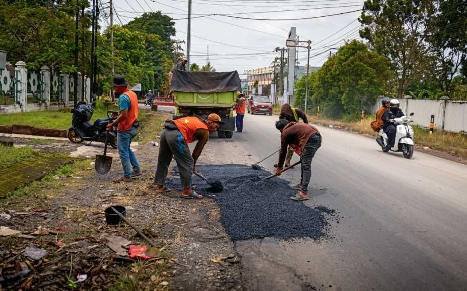 Perbaikan Jalan Raya Stadion dimulai, Pemkot Metro lakukan pemeliharaan infrastruktur bertahap